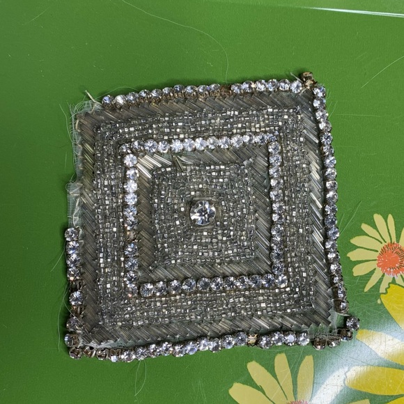 Rhinestone Fabric Remnant - Picture 3 of 7